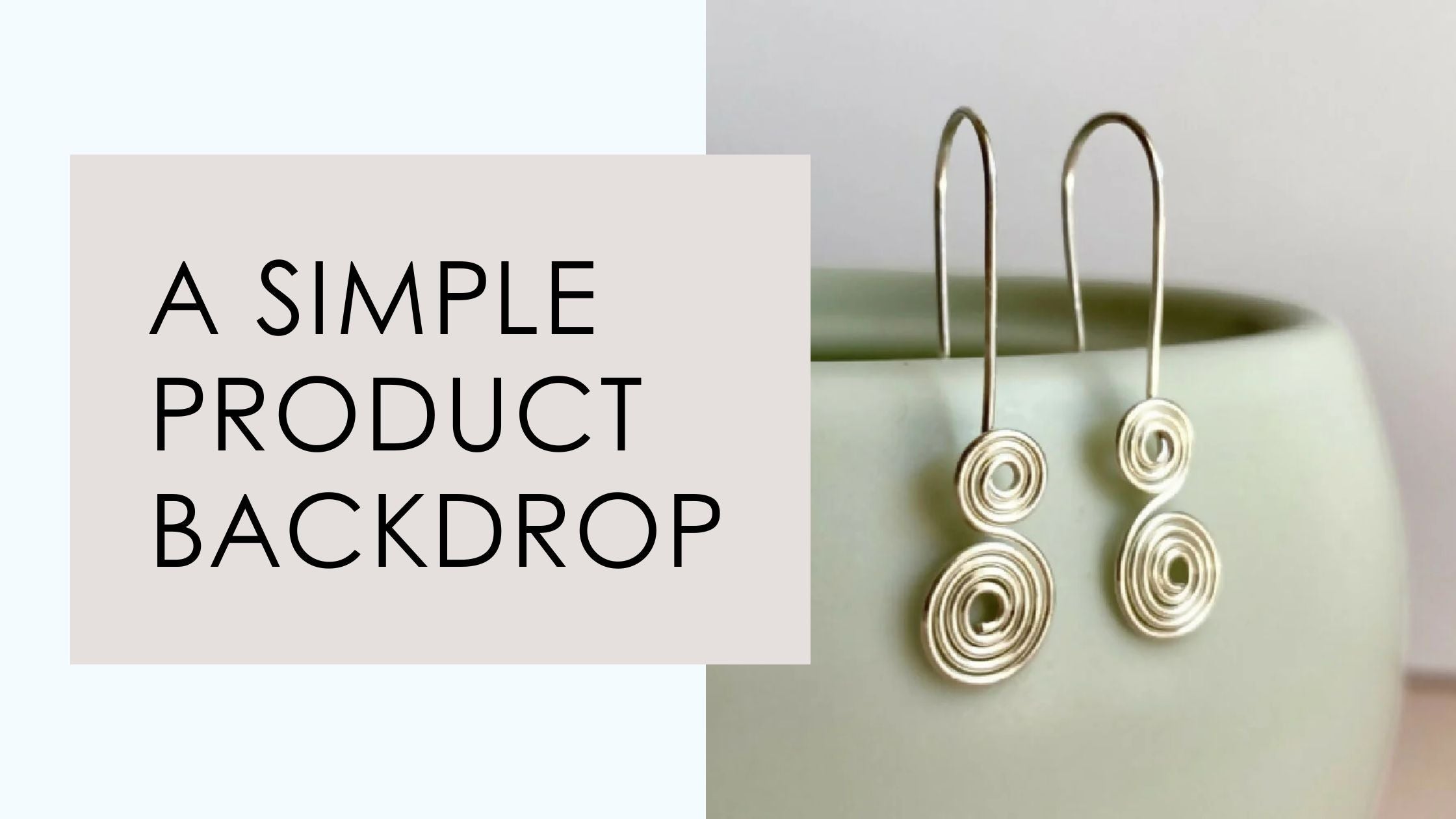 Setting up a super simple backdrop