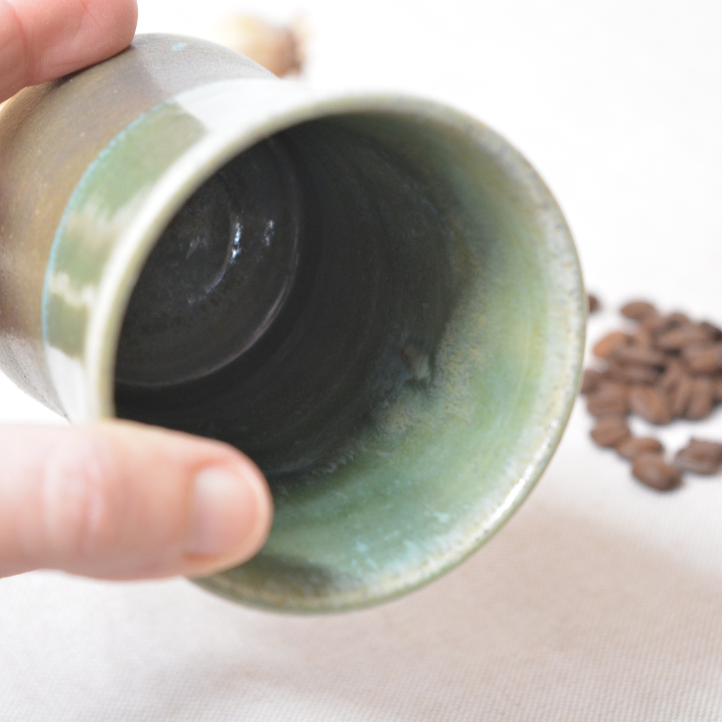 Handcrafted Ceramic Tumbler - Earthy Sage