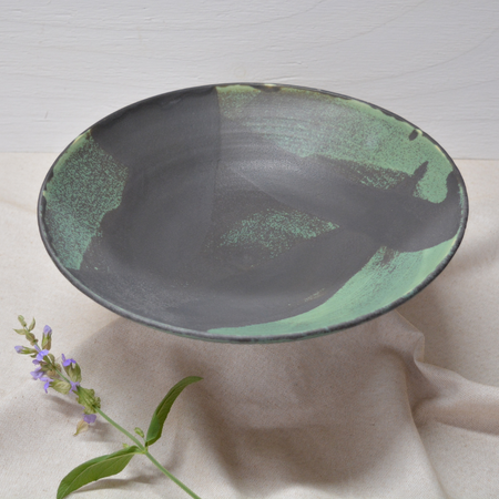 Wheel-thrown Handmade Ceramic Large Serving Bowl