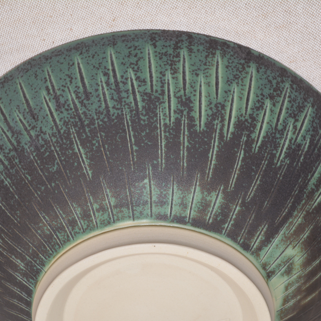 Wheel-thrown Handmade Ceramic Large Serving Bowl