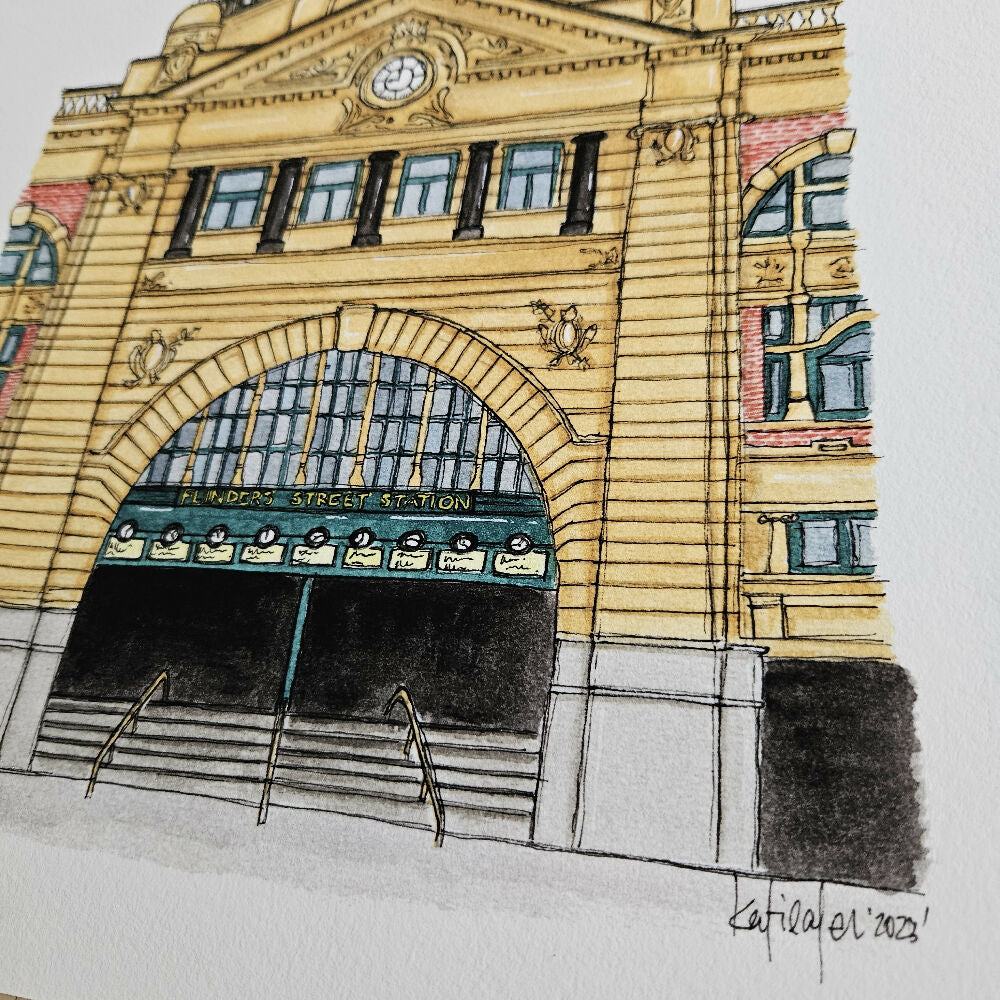 the melbourne series - flinders street station