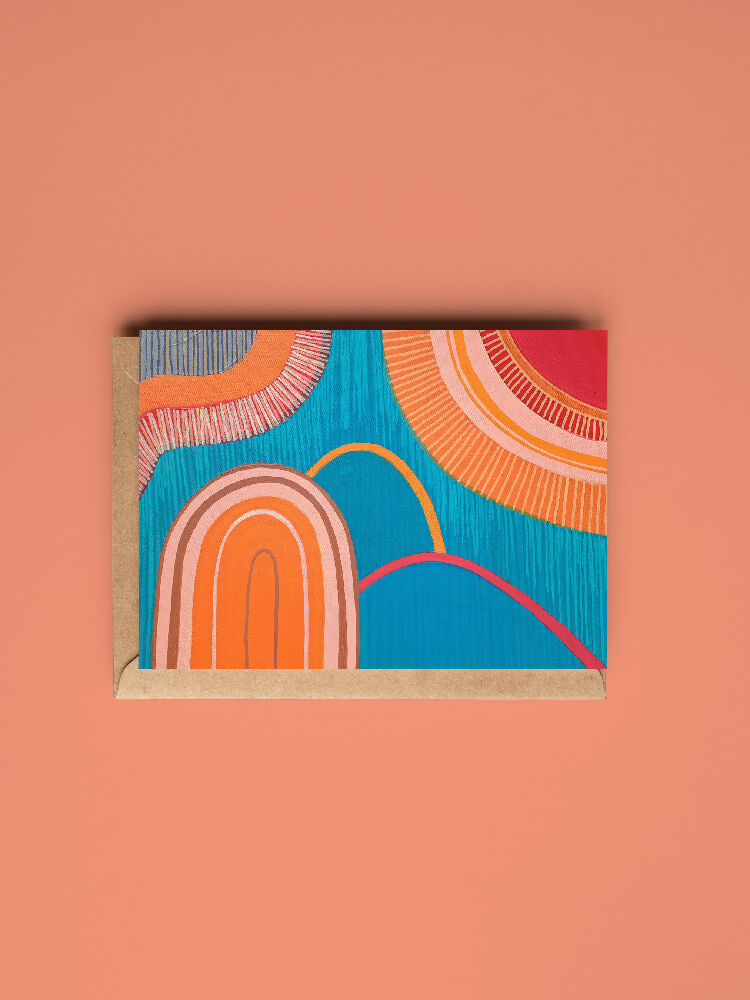 Misty Mountains Greeting Card