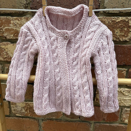 Cable Cardigan - size 1-2 years