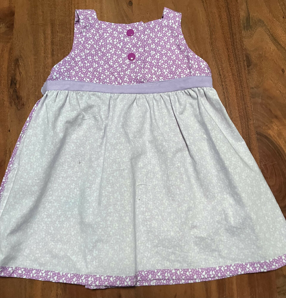 Summer sundress - 6 to 12 month old - mauve