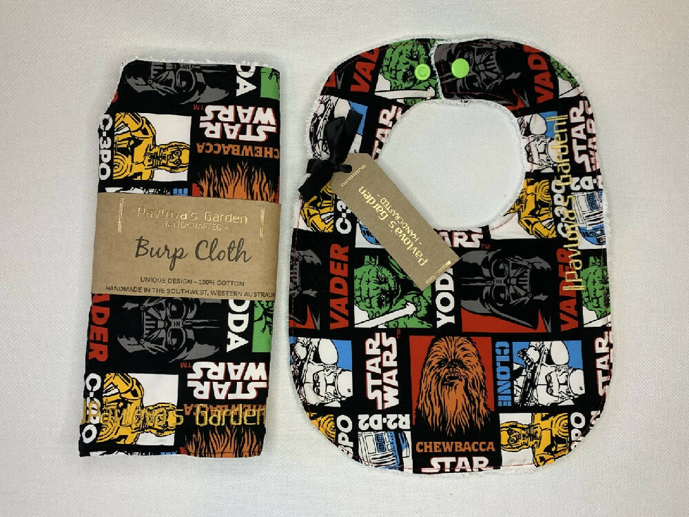 Bib & Burp Cloth Set - Star Wars