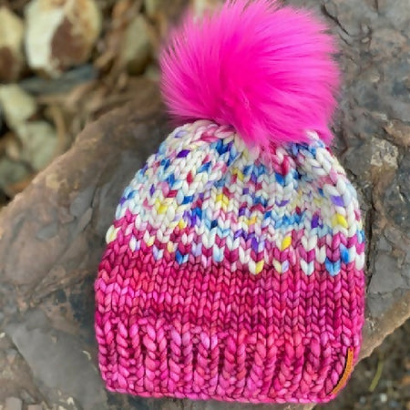 PDF DOWNLOAD - Knitted Beanie Pattern, Chunky Fair Isle Beanie Pattern