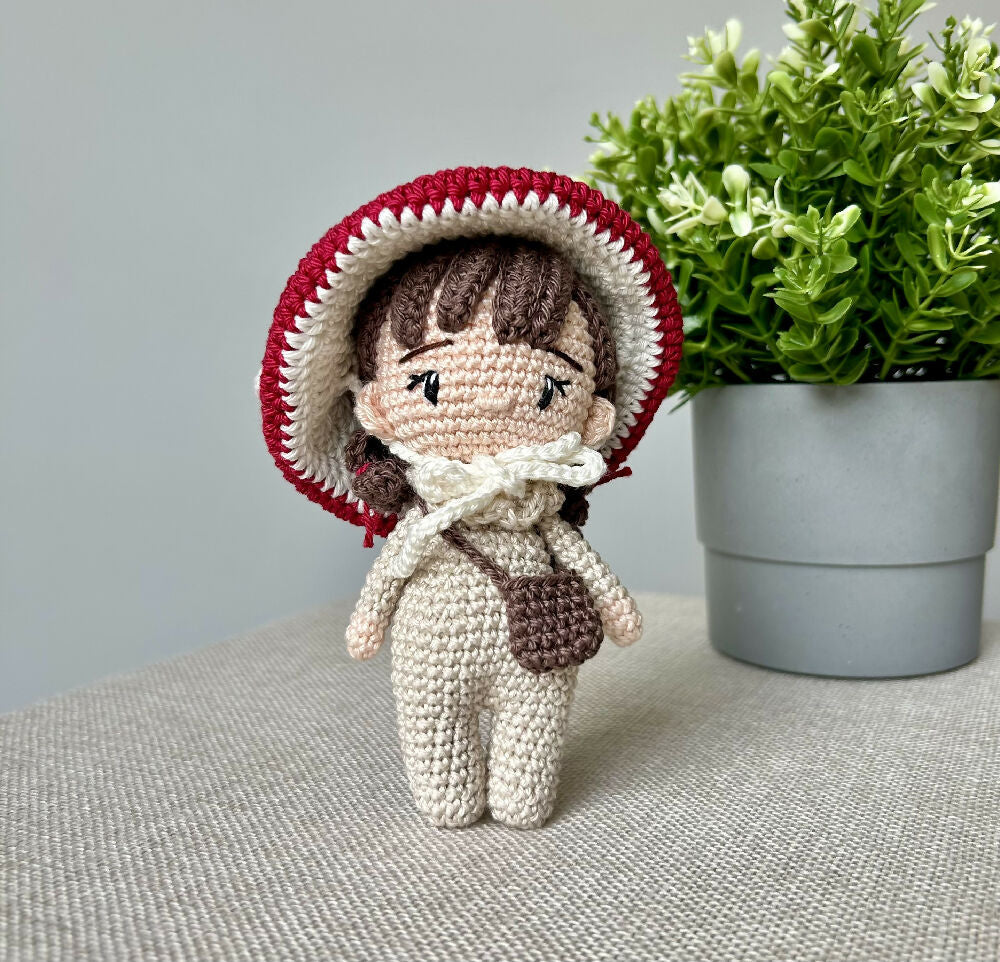 Made to Order | Forest Friend | Mushroom | Mini | Crochet Baby Doll | 14cm