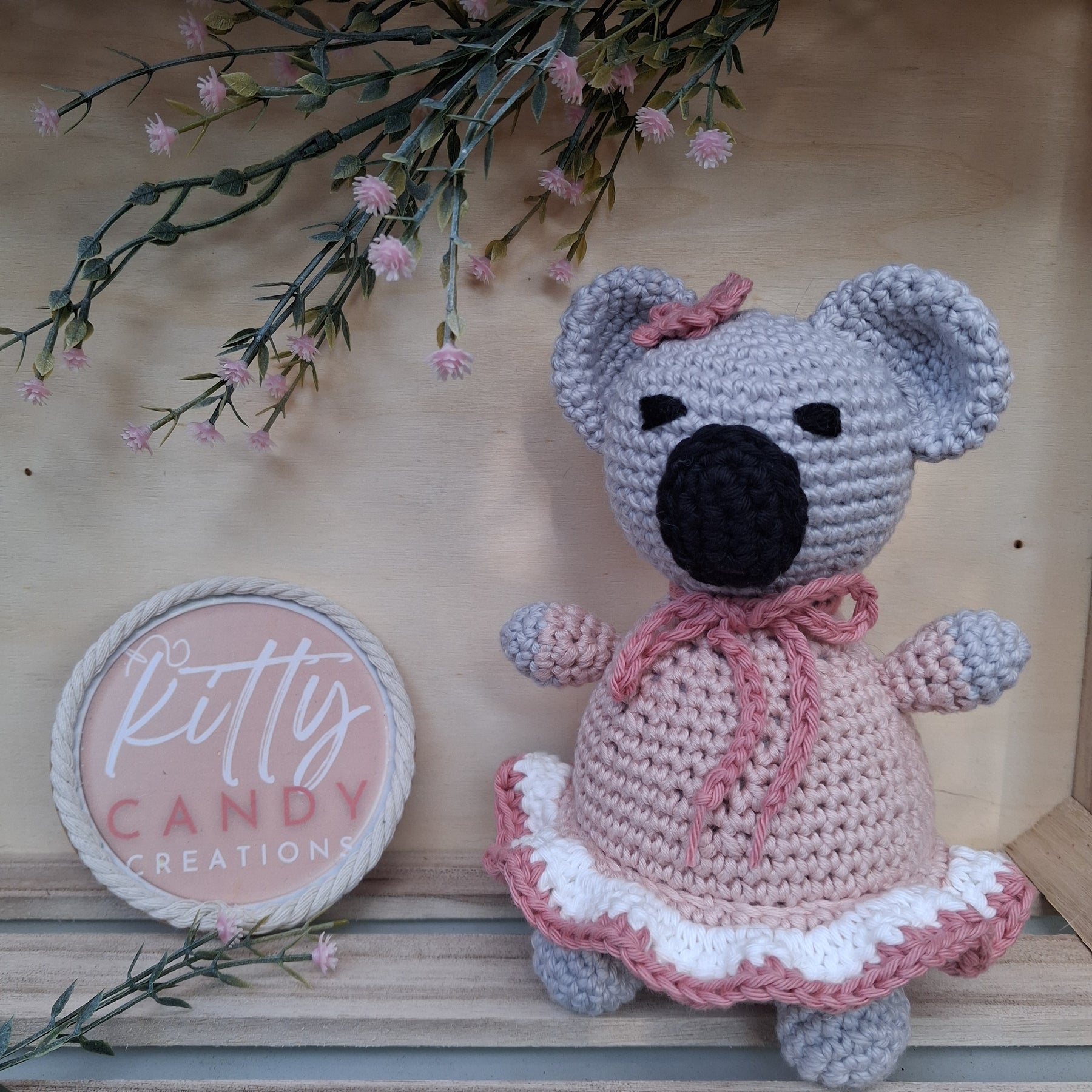 Handmade Crochet Koala - 100% Cotton (multiple colours)