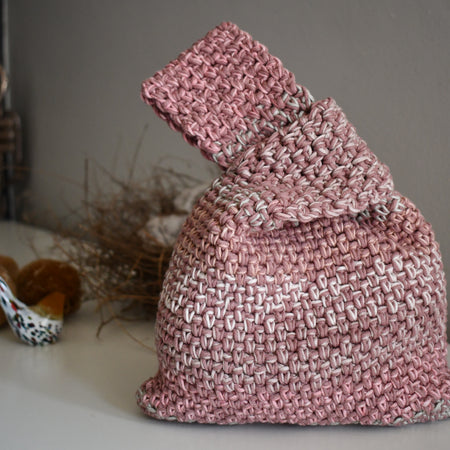 Japanese Knot Bag - Wrist Purse Crochet Handbag