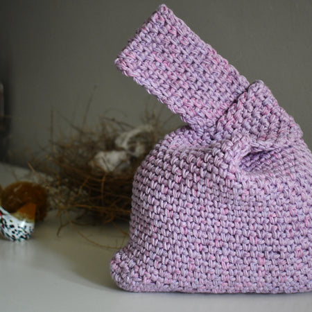 Japanese Knot Bag - Wrist Purse Crochet Handbag