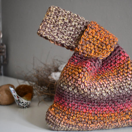 Japanese Knot Bag - Wrist Purse Crochet Handbag