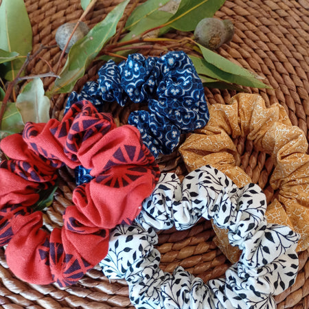 Hair Scrunchies (Assorted Fabrics)