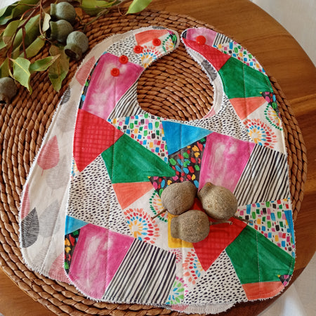 Reflux Baby Bibs (2 pack) - Mosaic
