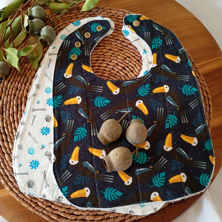 Reflux Baby Bibs (2 pack) - Mr Toucan's Toolbox