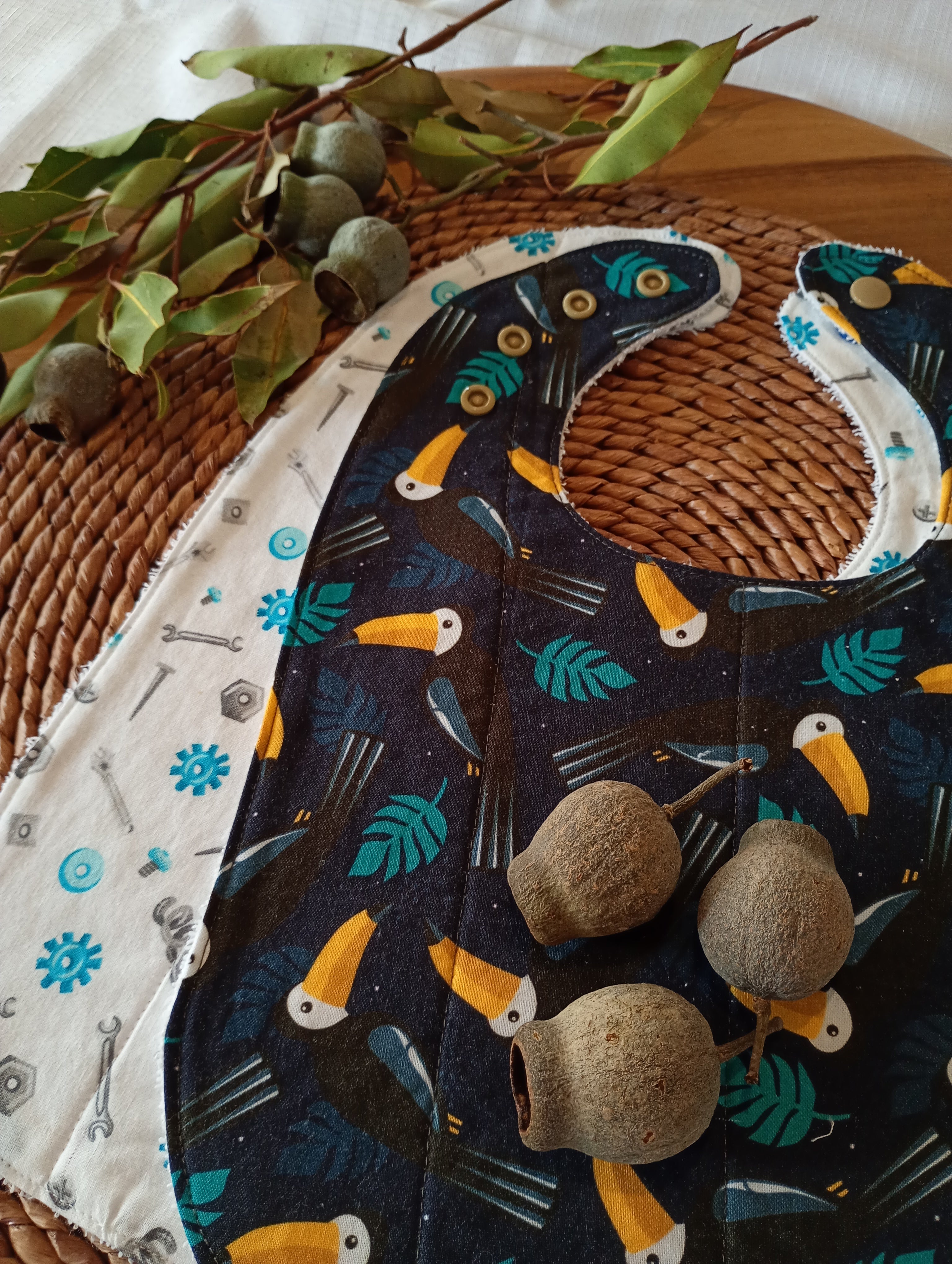 Reflux Baby Bibs (2 pack) - Mr Toucan's Toolbox