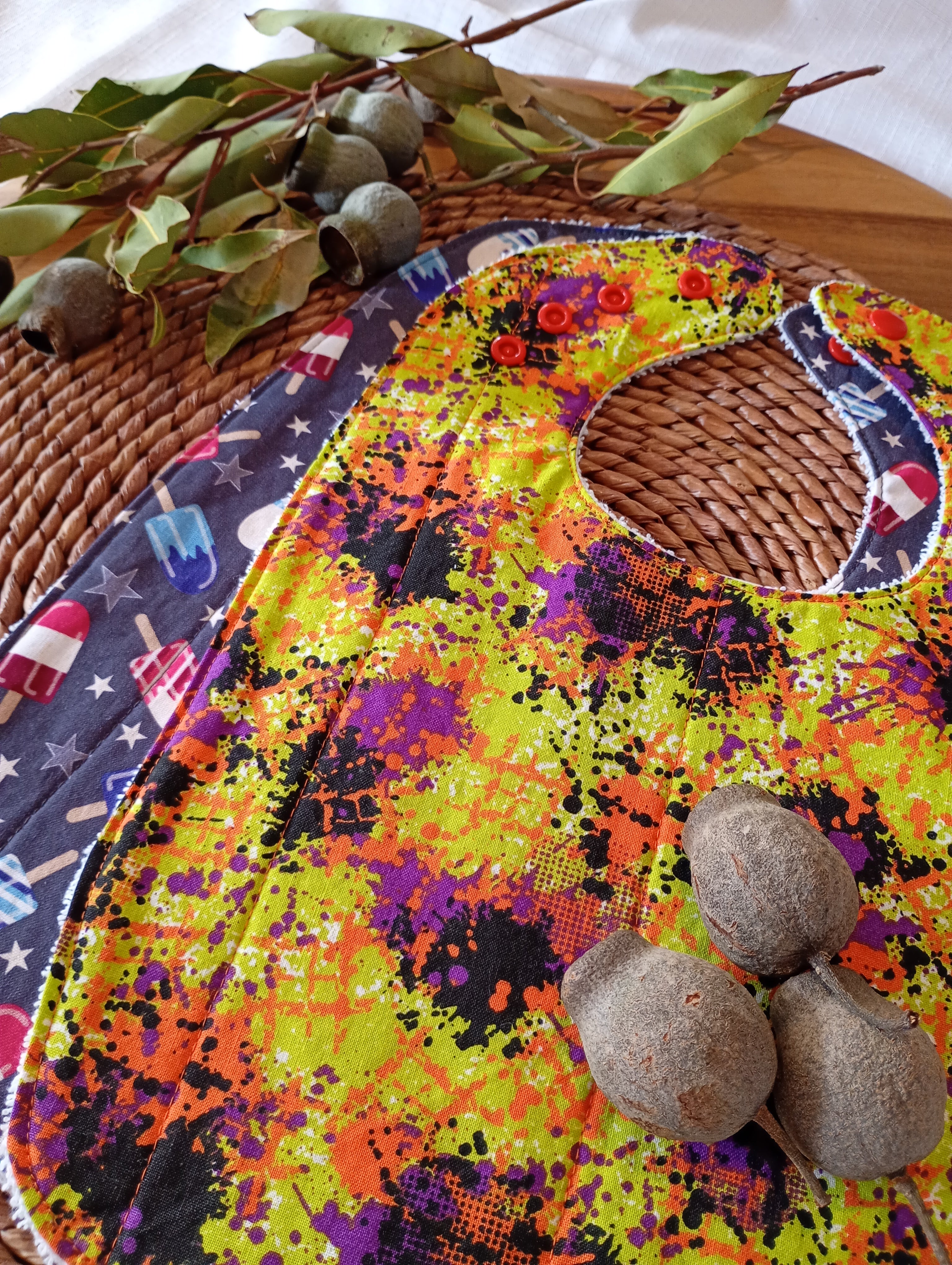 Reflux Baby Bibs (2 pack) - Summer Splash