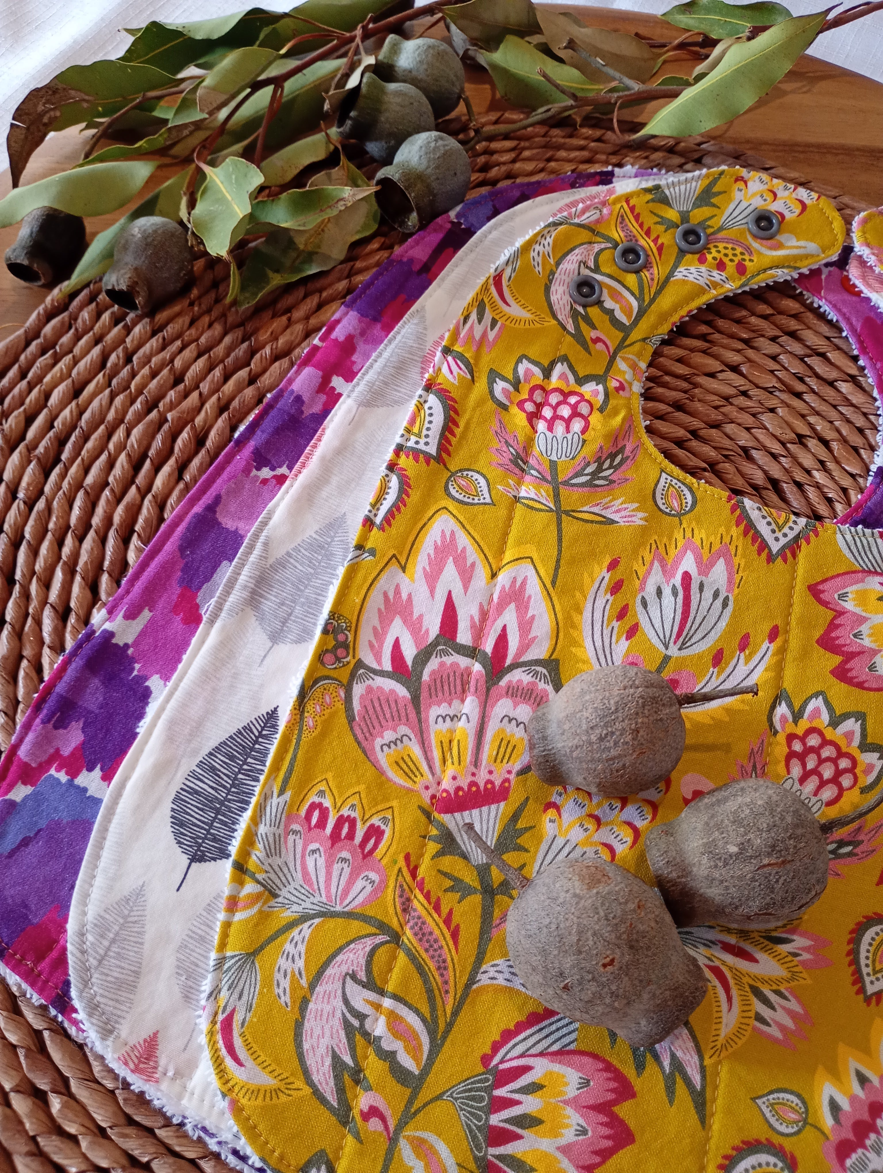 Reflux Baby Bibs (3 pack) - Bold Flora