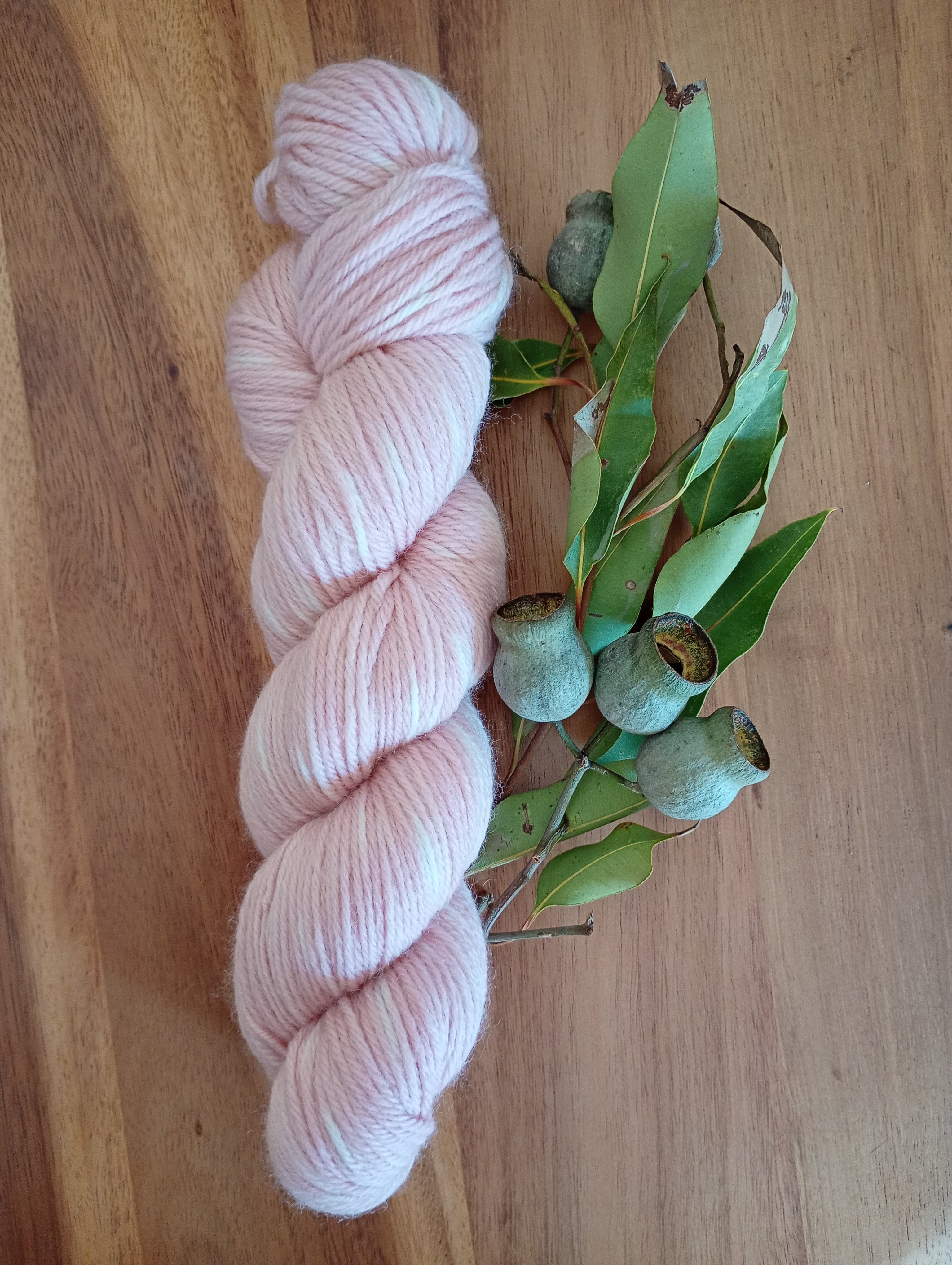 Hand Dyed Yarn : Pink Speckle (Limited Edition)