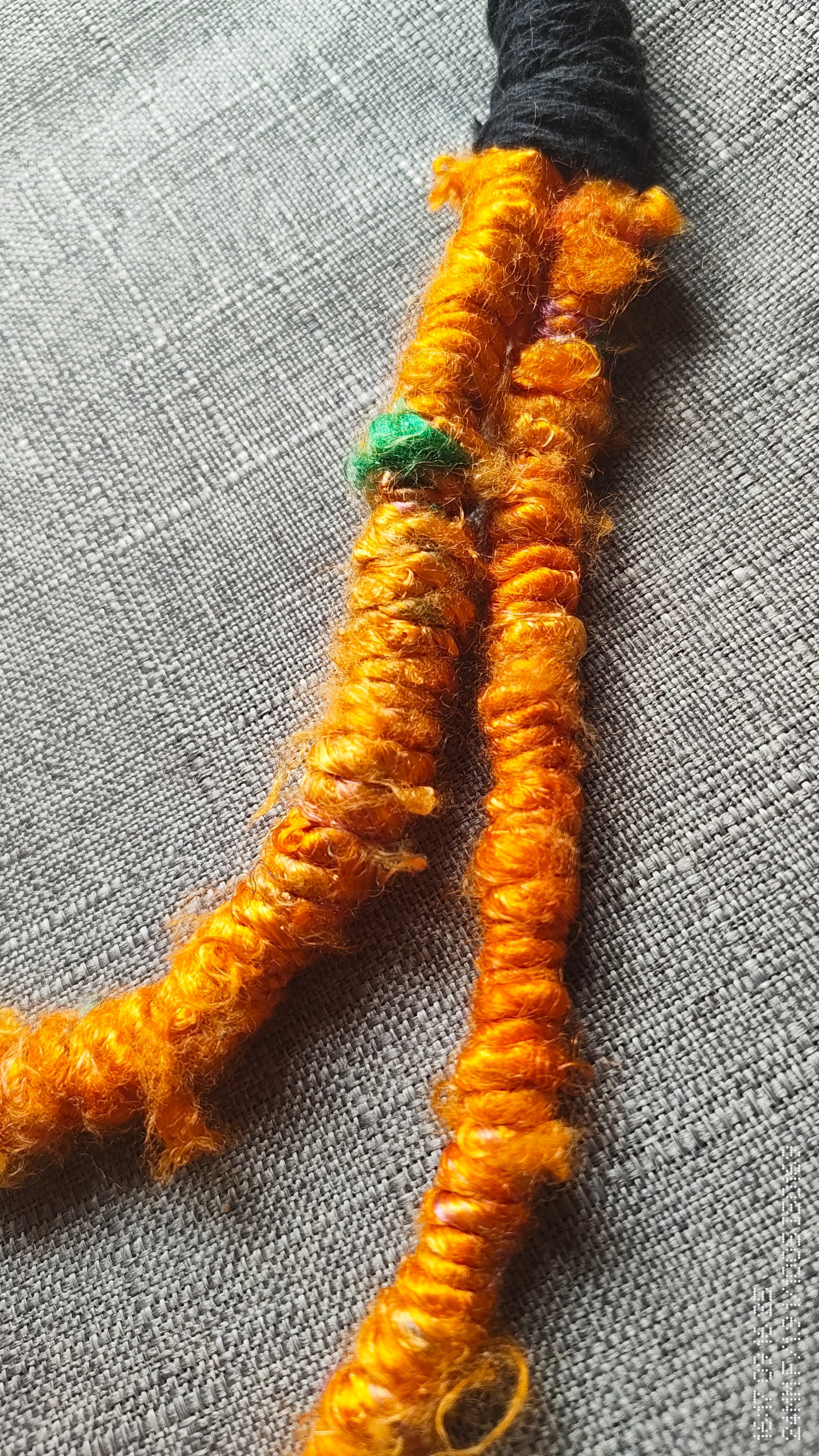 Banana Yarn Rope Necklace - Orange