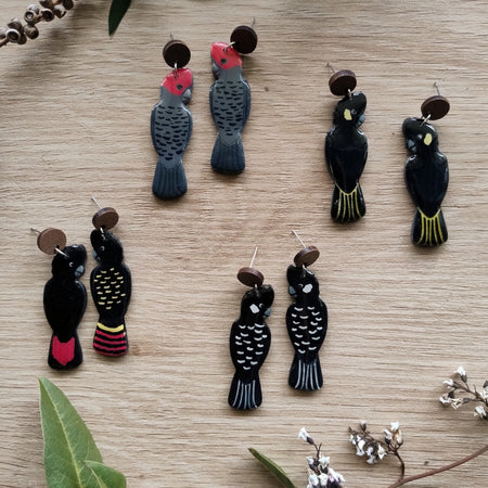 Cockatoo Dangle Earrings
