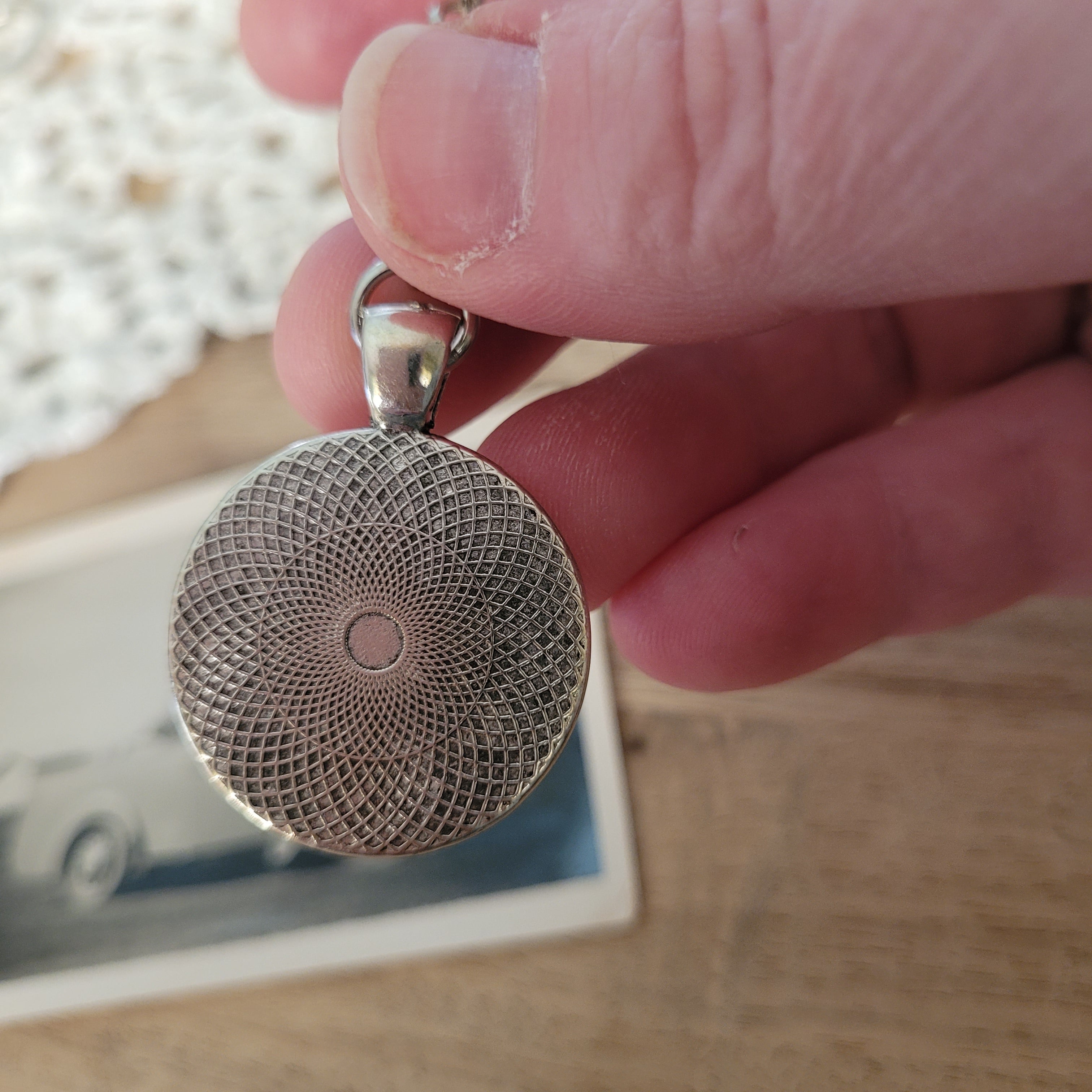 Upcycled Antique China - classy keychain fob