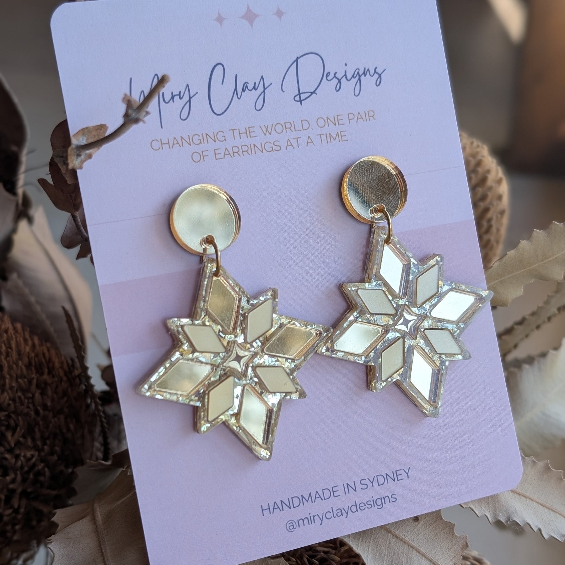 Statement Star Dangles | Gold, Silver or Rose