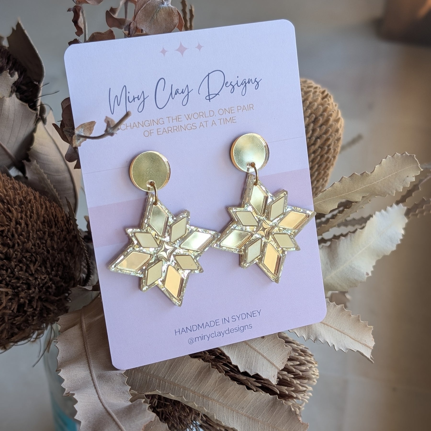 Statement Star Dangles | Gold, Silver or Rose