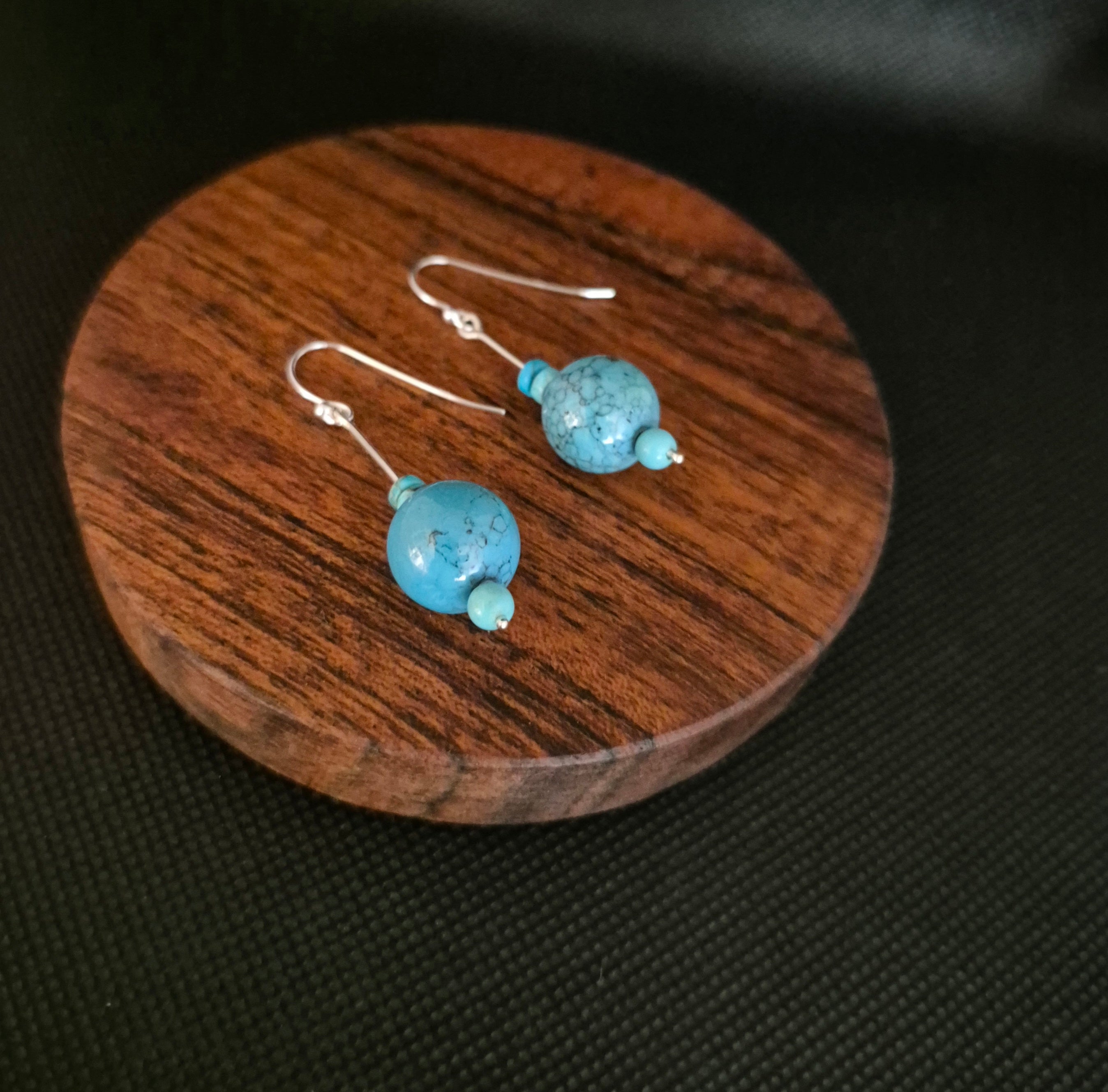 Turquoise/Imperial Jasper earrings