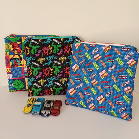 Marvel Zipper Pouch - Water Resistant Lining