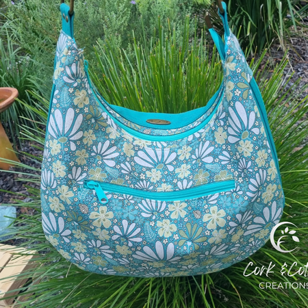 Handmade Cork Hobo Style Bag | Sustainable Everyday Style