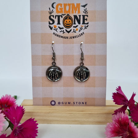 Skeleton Hand Earrings