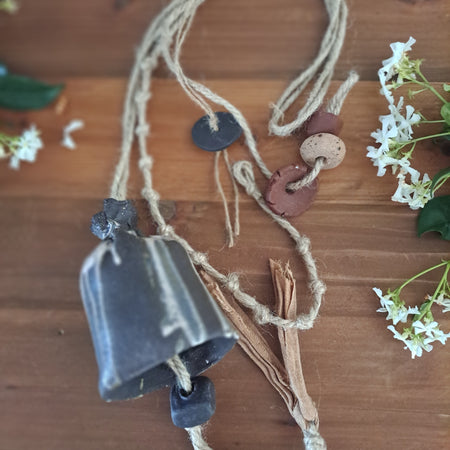 Hanging Wall Art - Ceramic Bells - Chimes - Beads