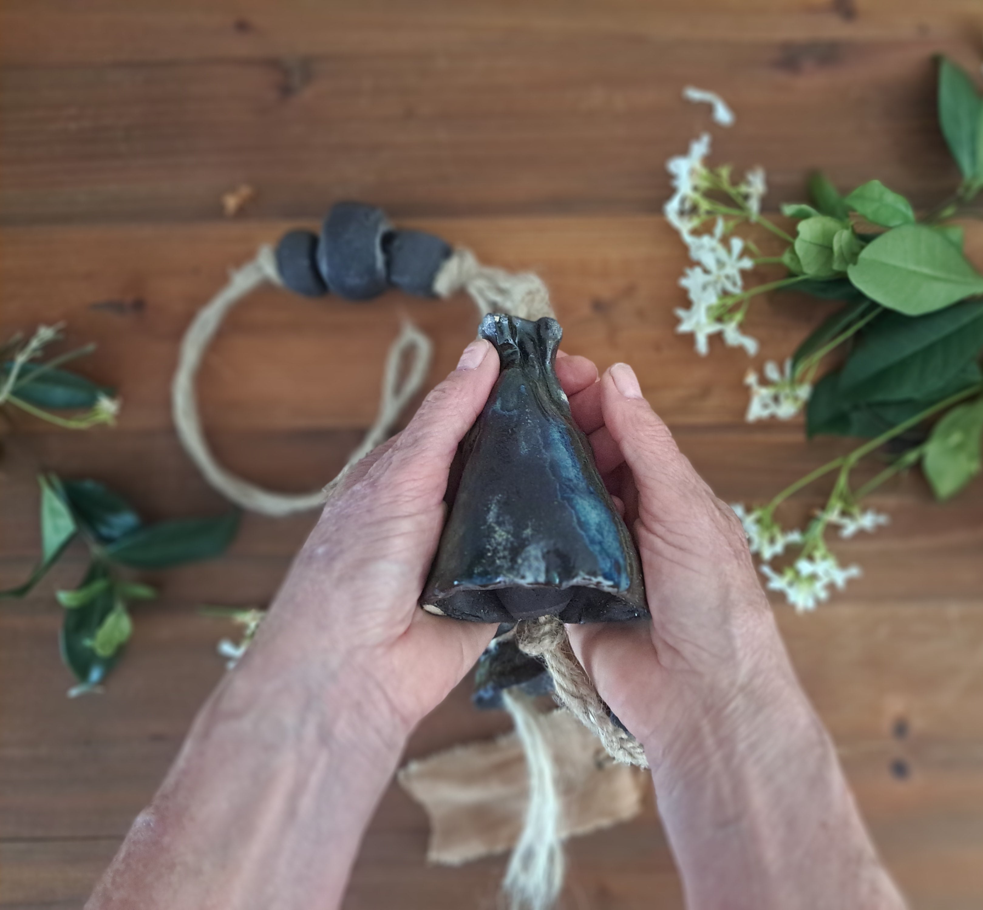 Contemporary Wall Art - Ceramic Bells, Chimes, Beads