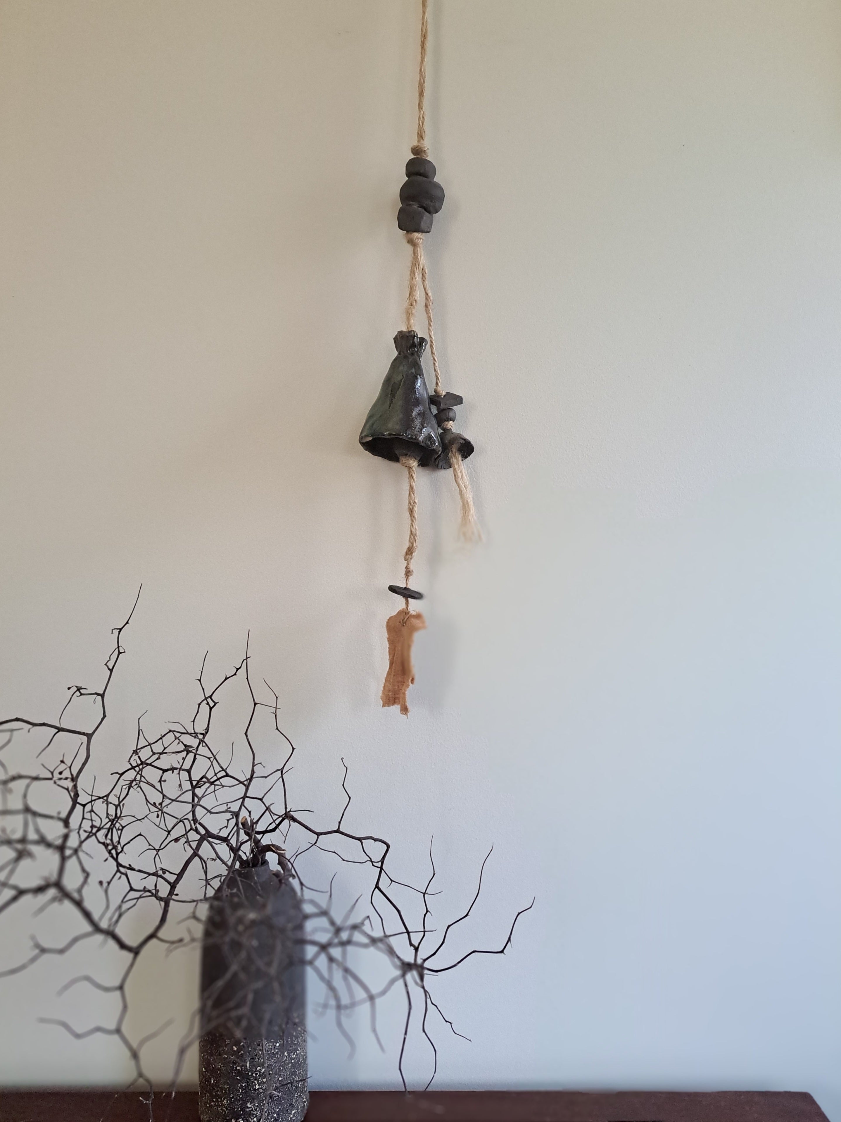 Contemporary Wall Art - Ceramic Bells, Chimes, Beads