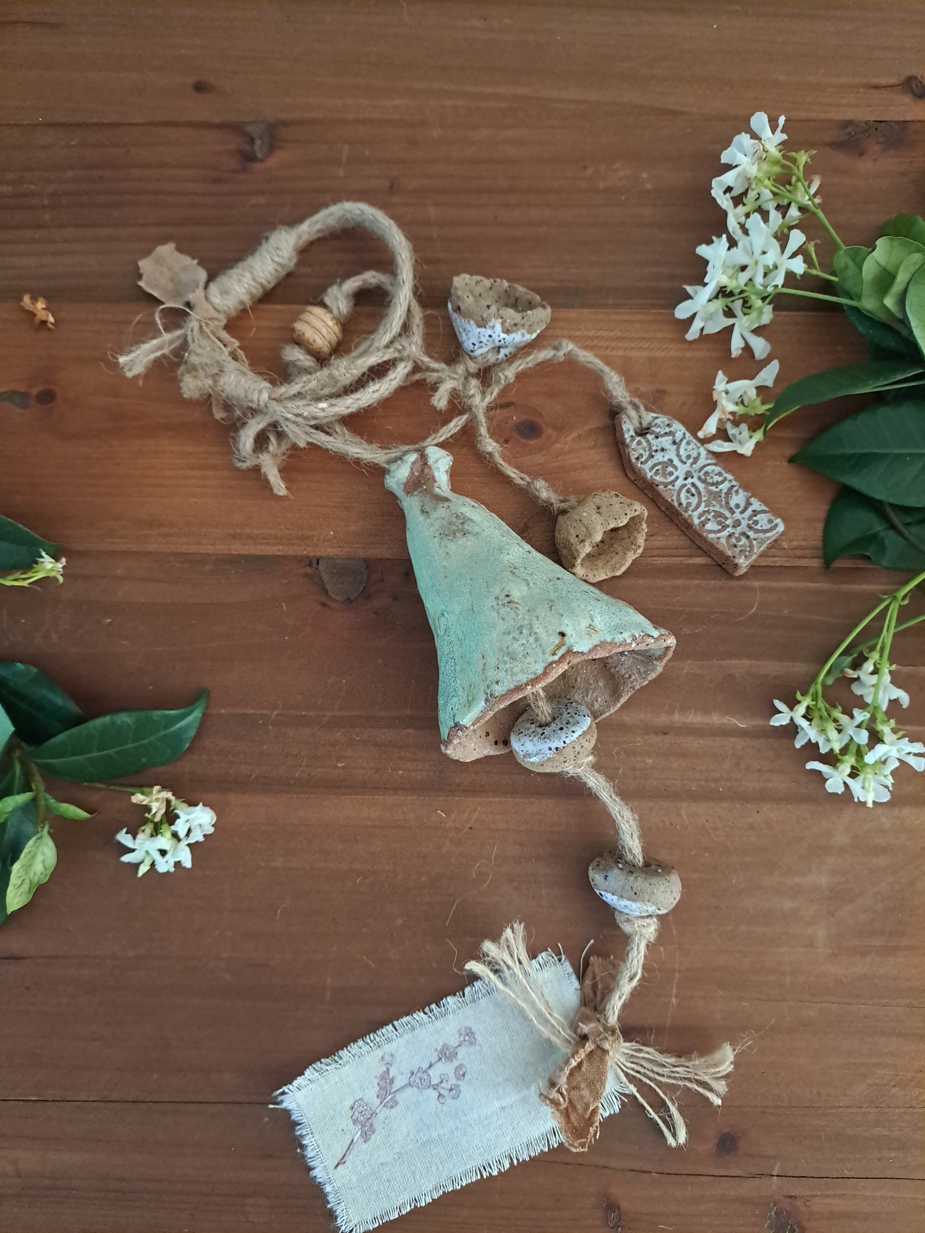 Contemporary Wall Art - Ceramic Bells, Chimes, Beads