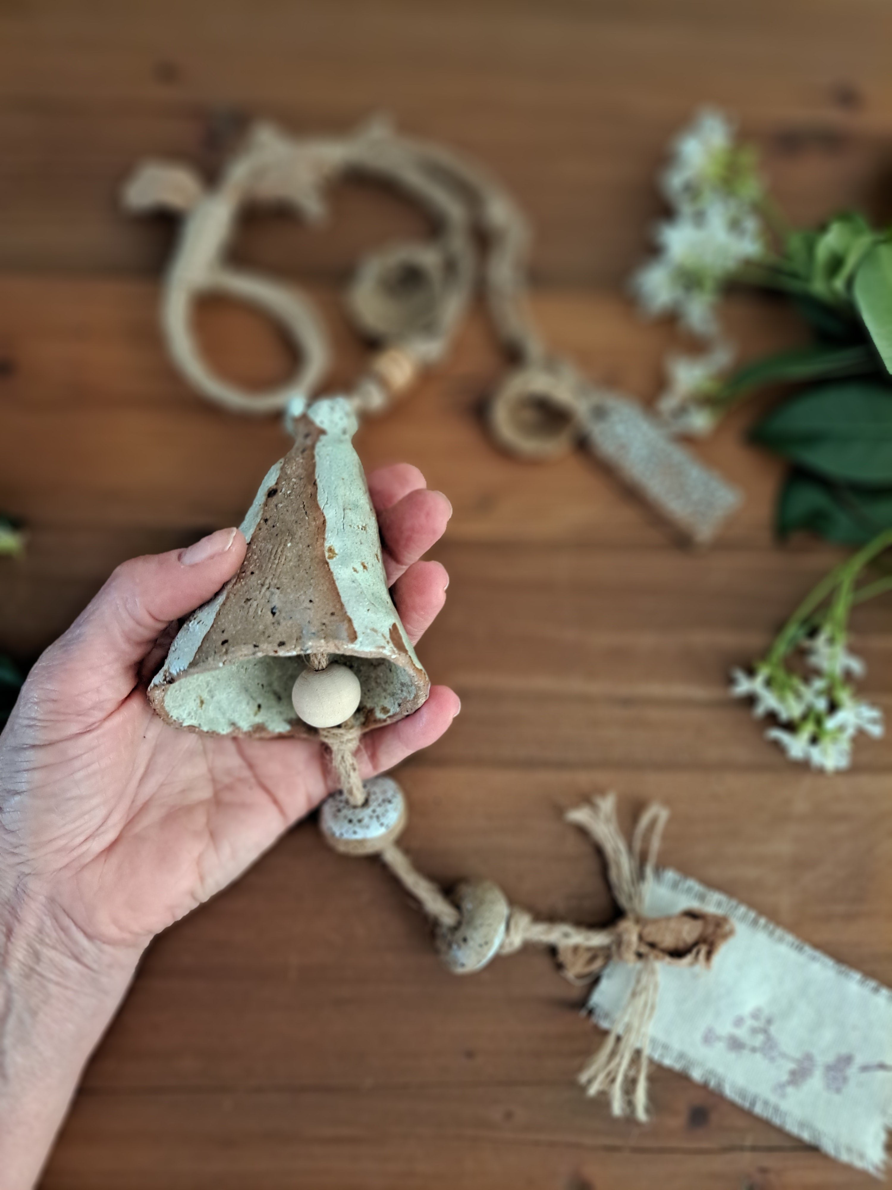 Contemporary Wall Art - Ceramic Bells, Chimes, Beads