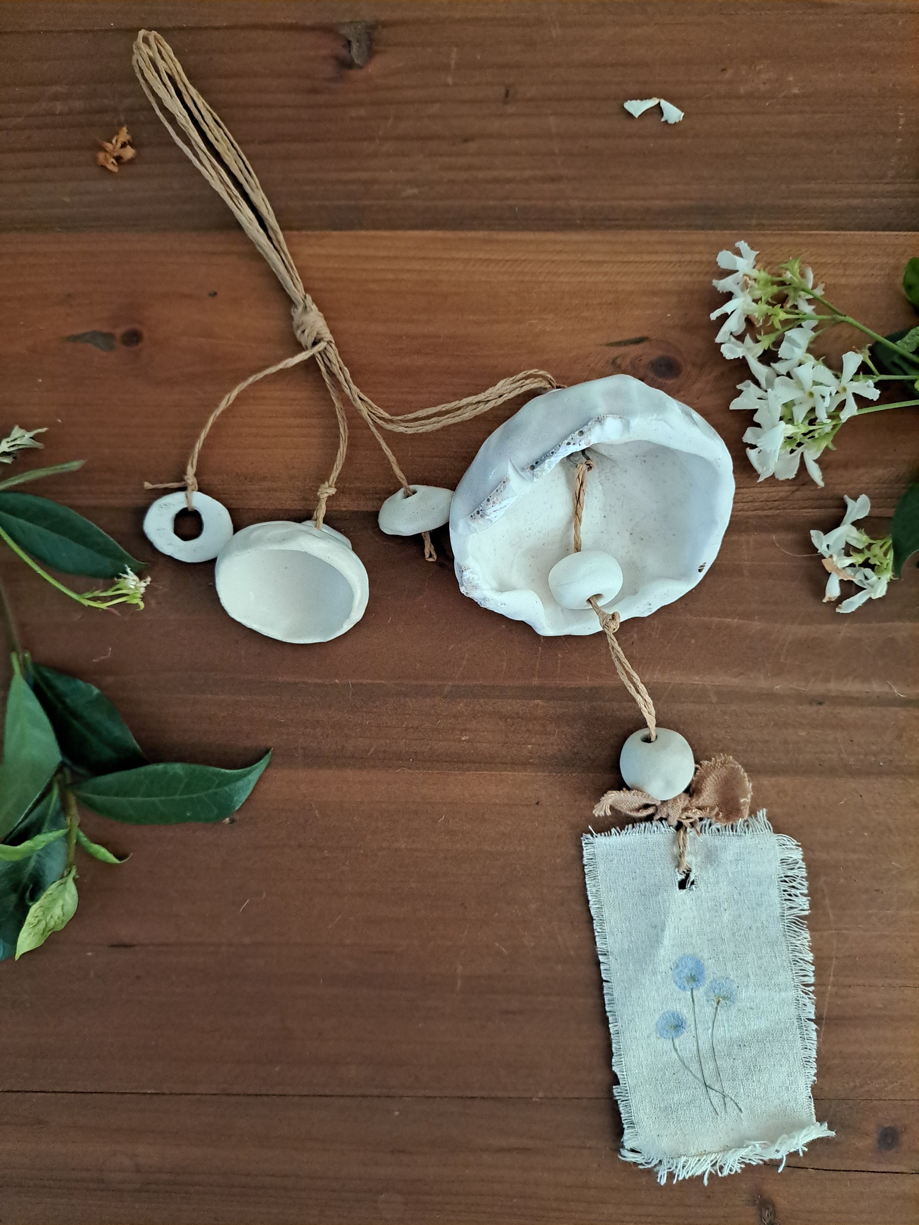 Contemporary Wall Art - Ceramic Bells, Chimes, Beads