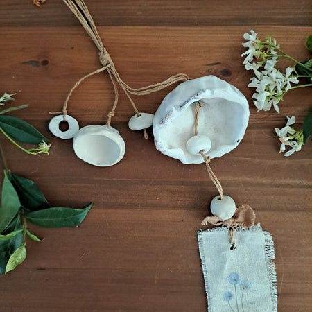 Contemporary Wall Art - Ceramic Bells, Chimes, Beads