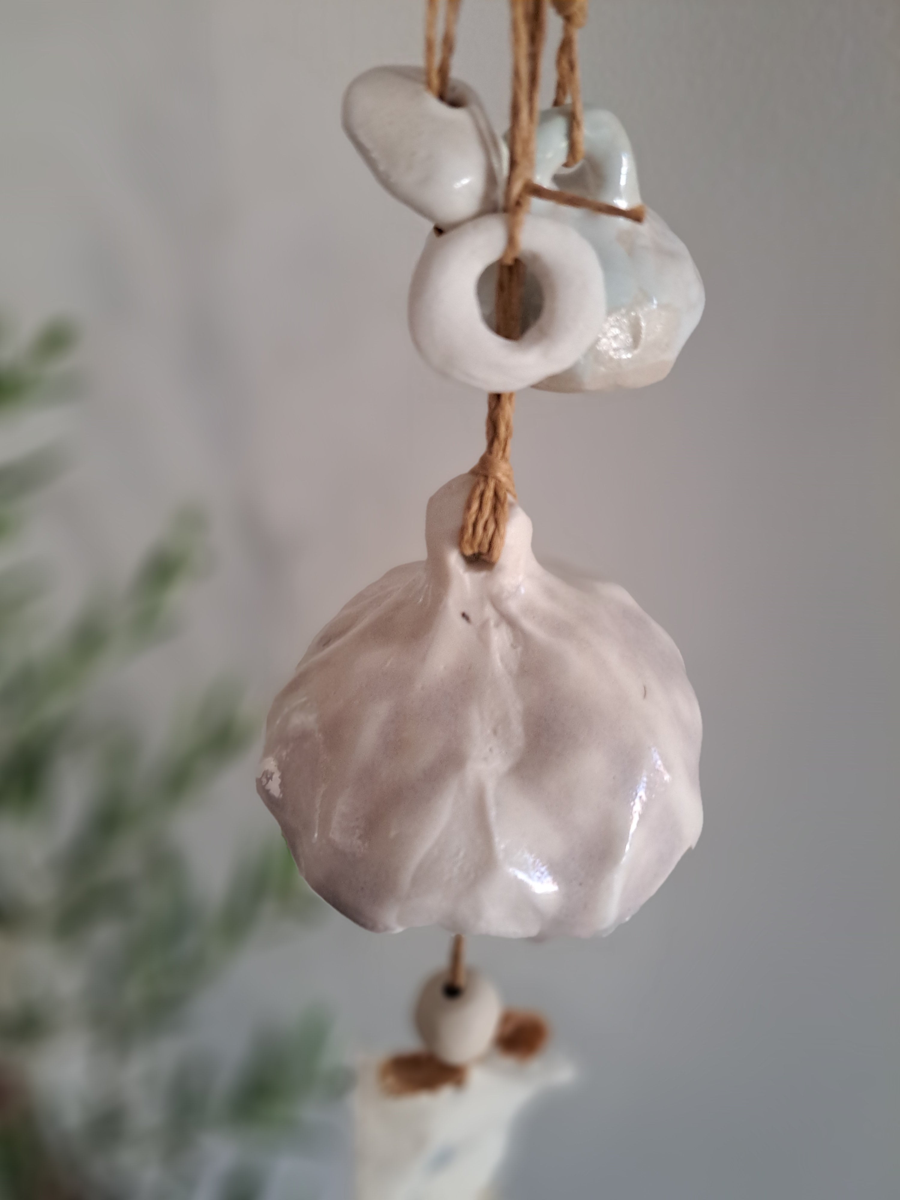 Contemporary Wall Art - Ceramic Bells, Chimes, Beads