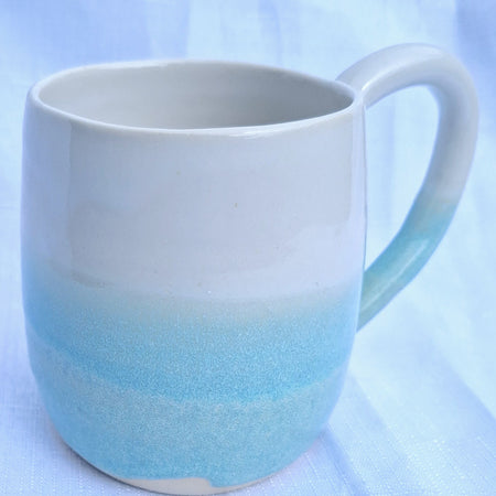 Coffee Pottery Mug - Green Shimmer
