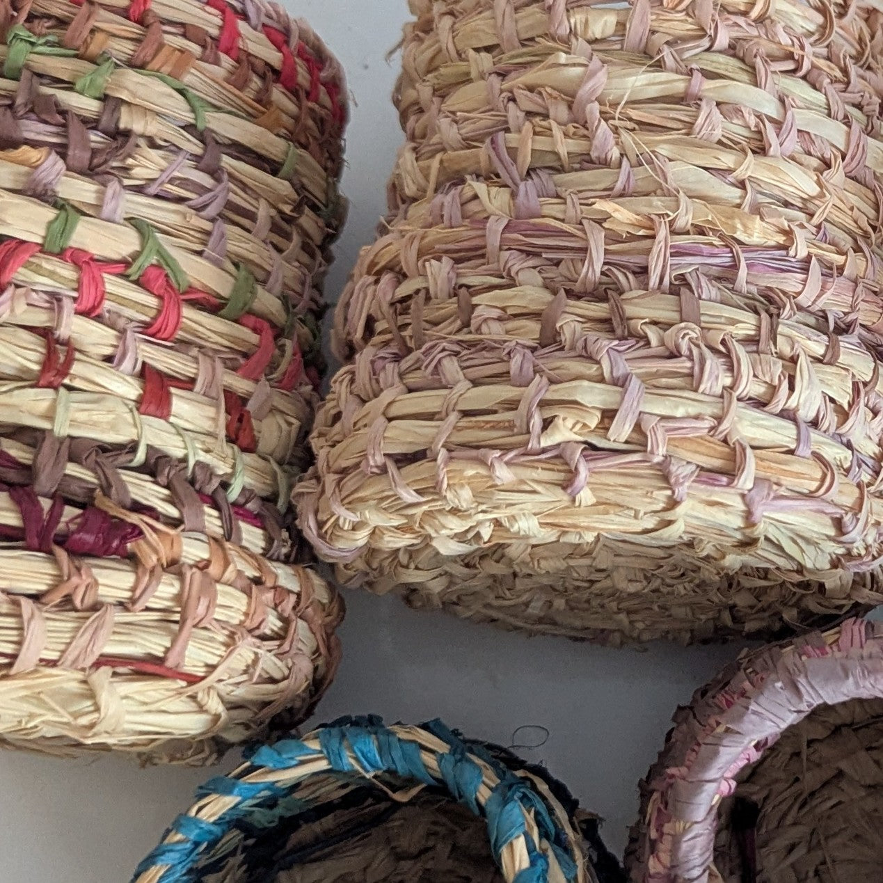 Basketry Collection |Woven Vessel | Vase Cover Baskets  | O.O.A.K Collection - Various Colours