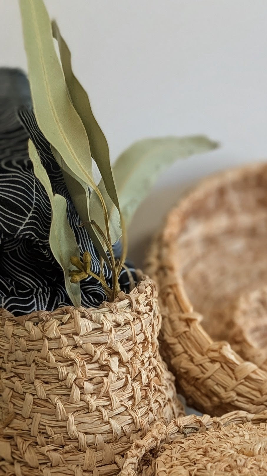 Basketry Hand Woven Tableware -  Natural Palm Raffia - Eat Drink Serve Store