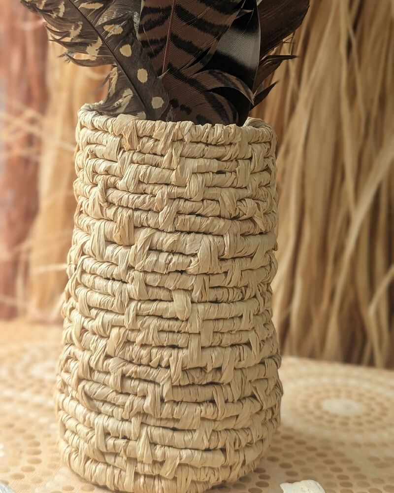 Basketry Hand Woven Tableware -  Natural Palm Raffia - Eat Drink Serve Store