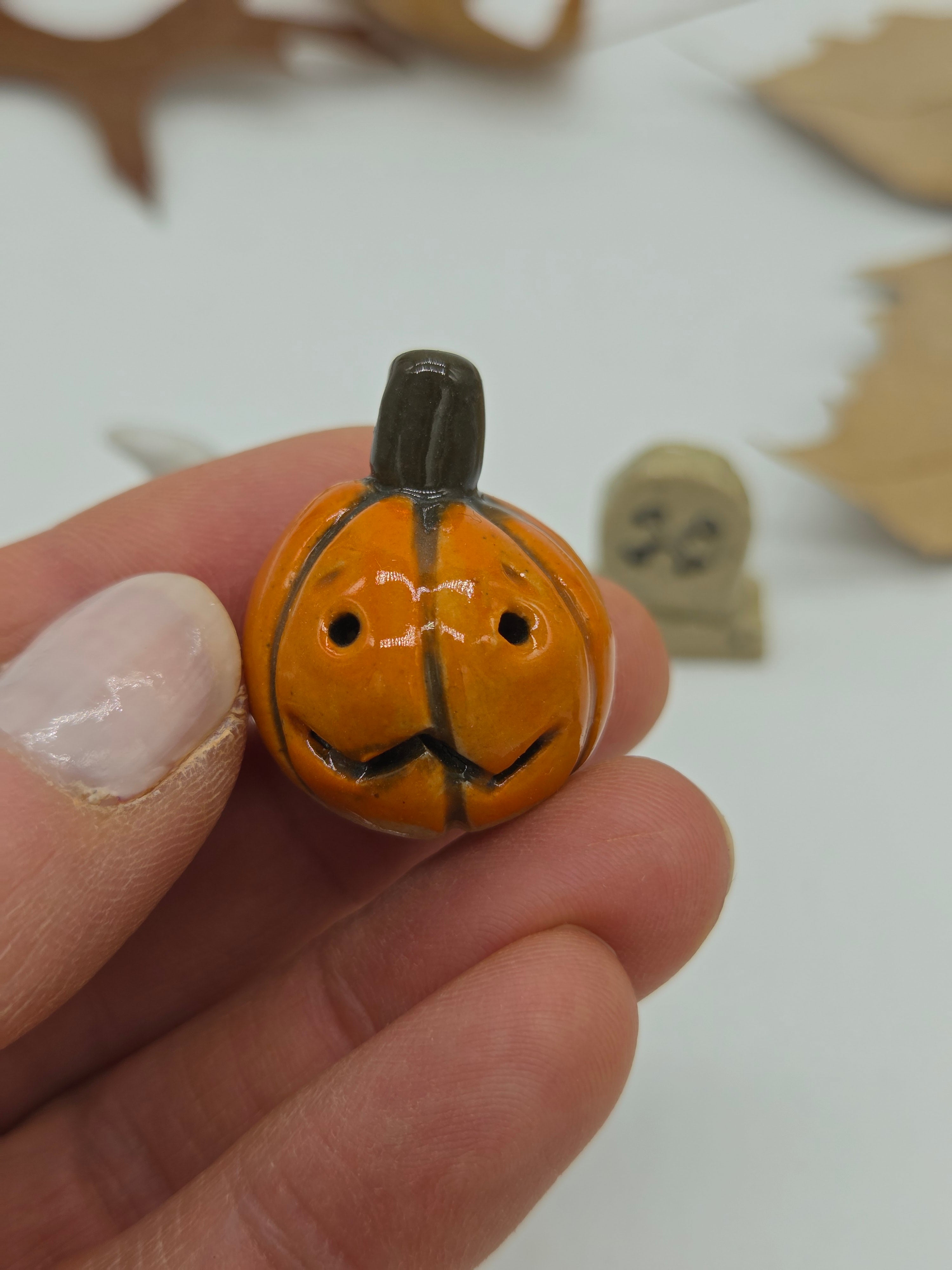 Tiny Ceramic Halloween Set