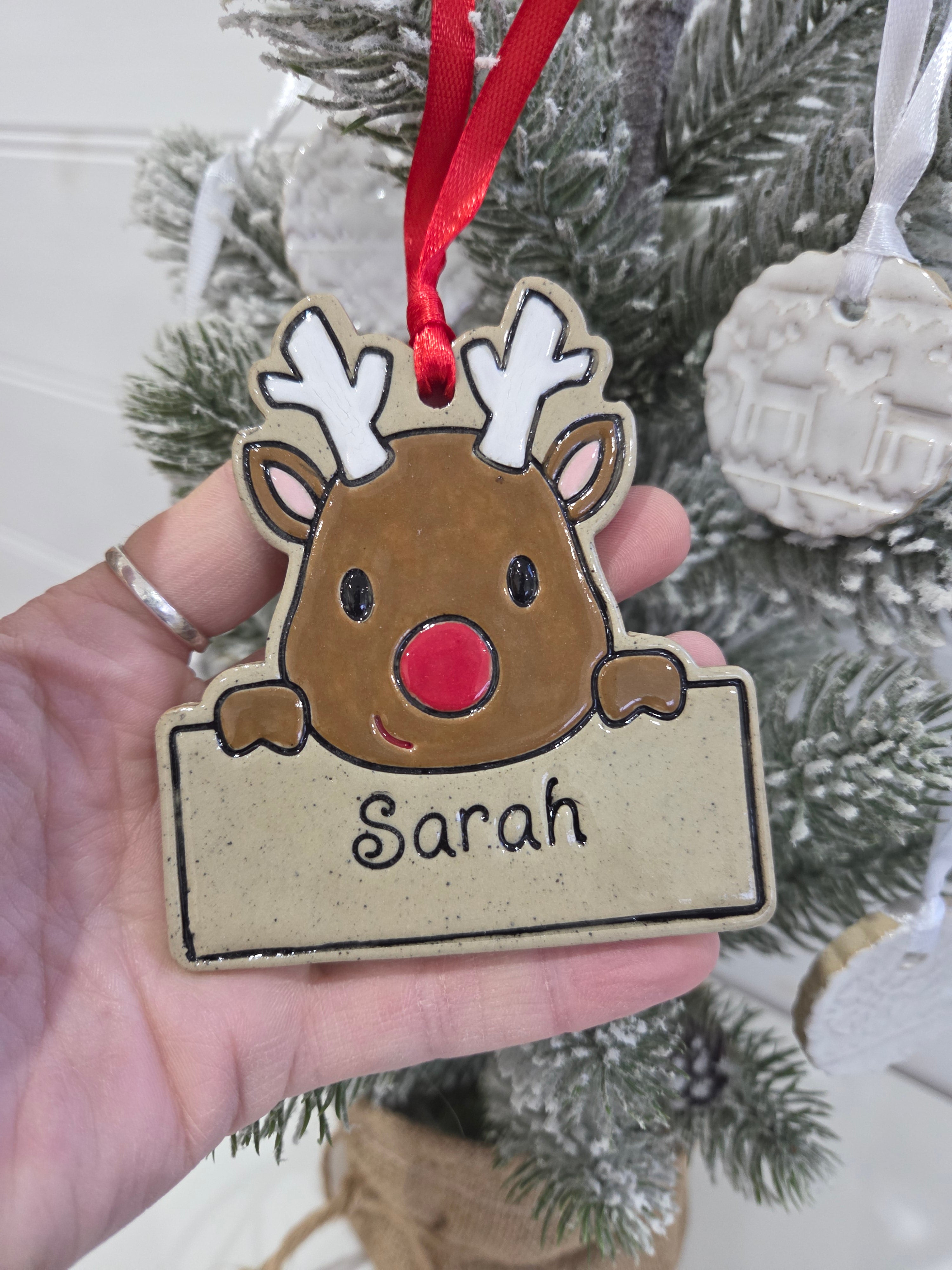 Personalised Ceramic Christmas Decoration