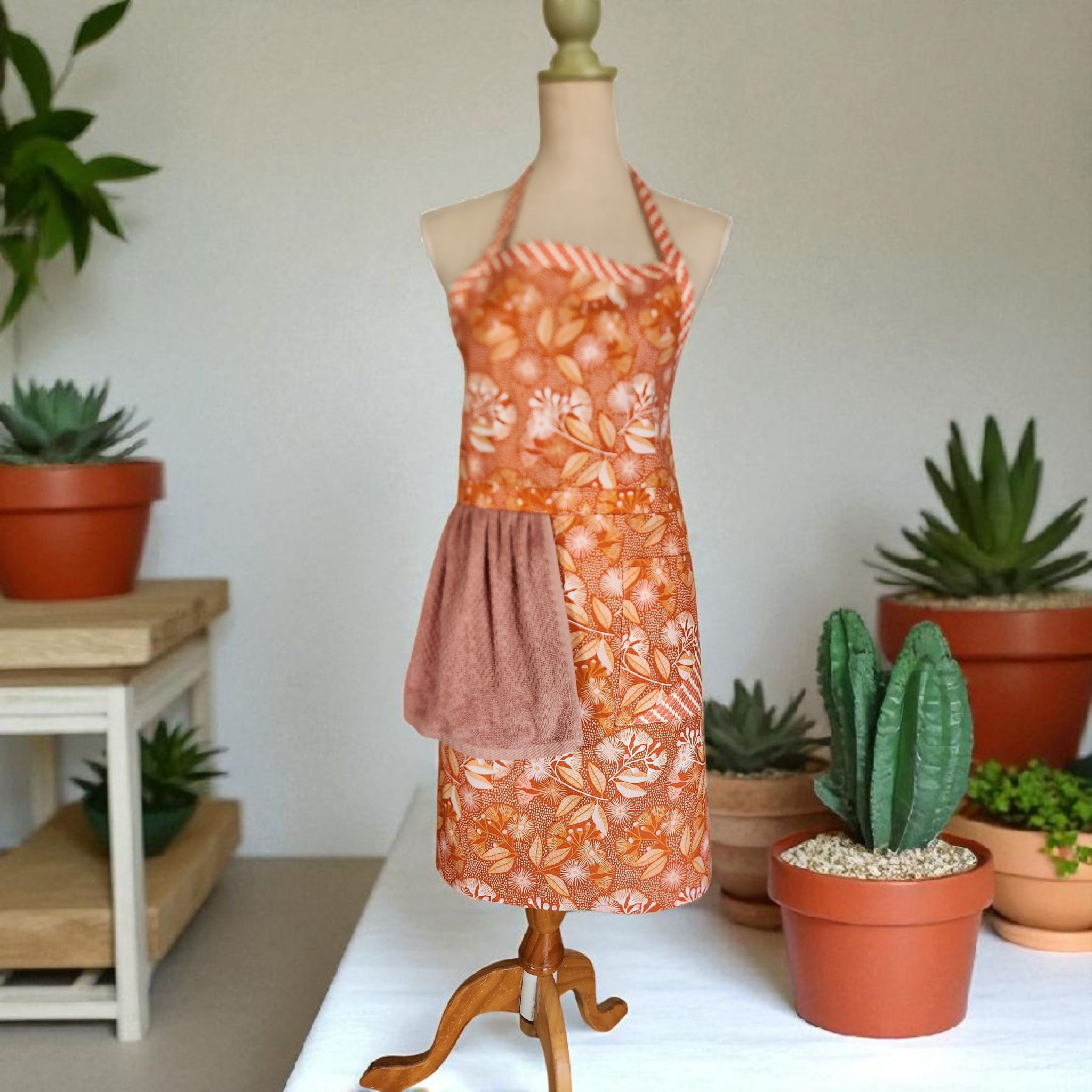Australian native flower themed Towel Apron