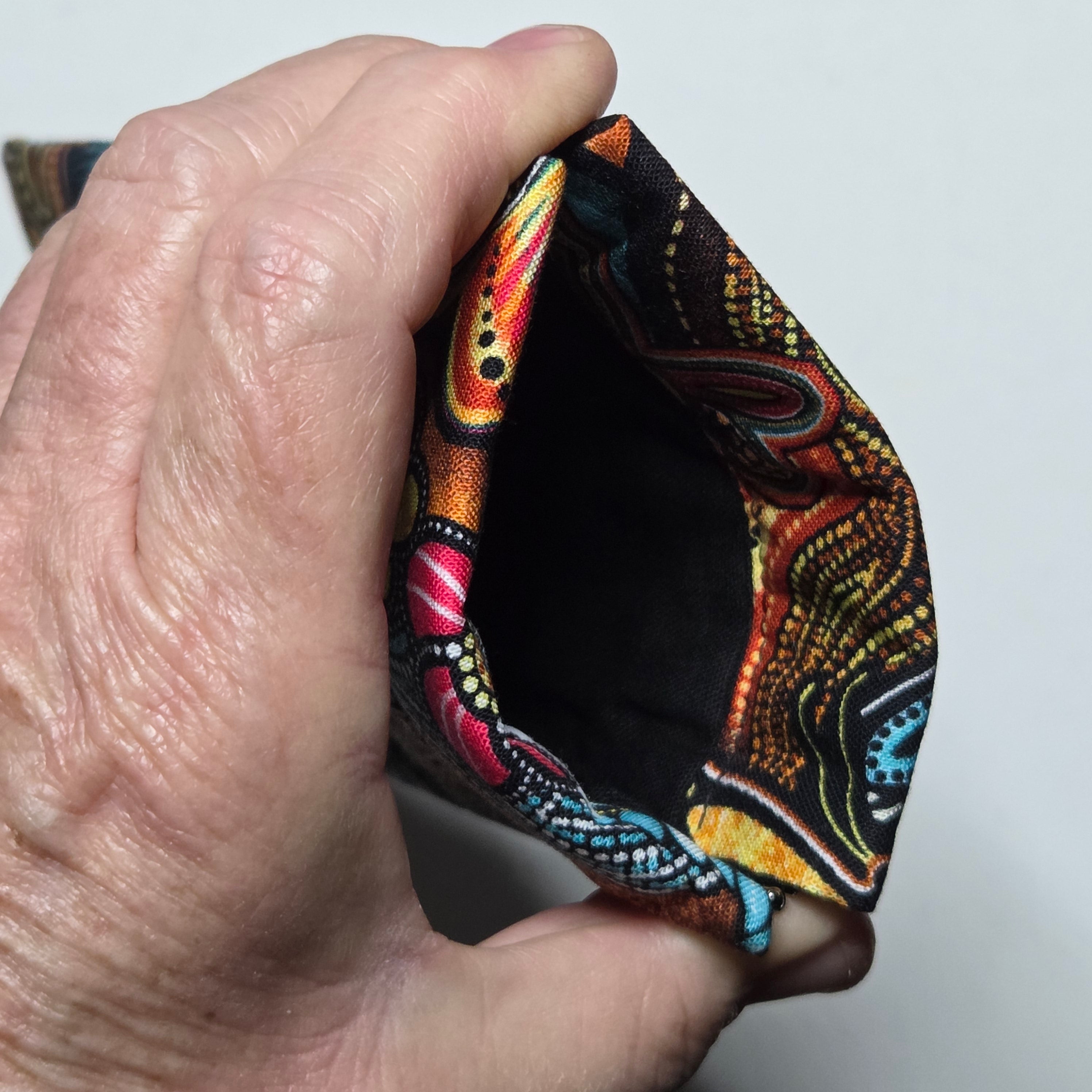 Sunglasses Pouch in Dot Print Butterfly Fabric