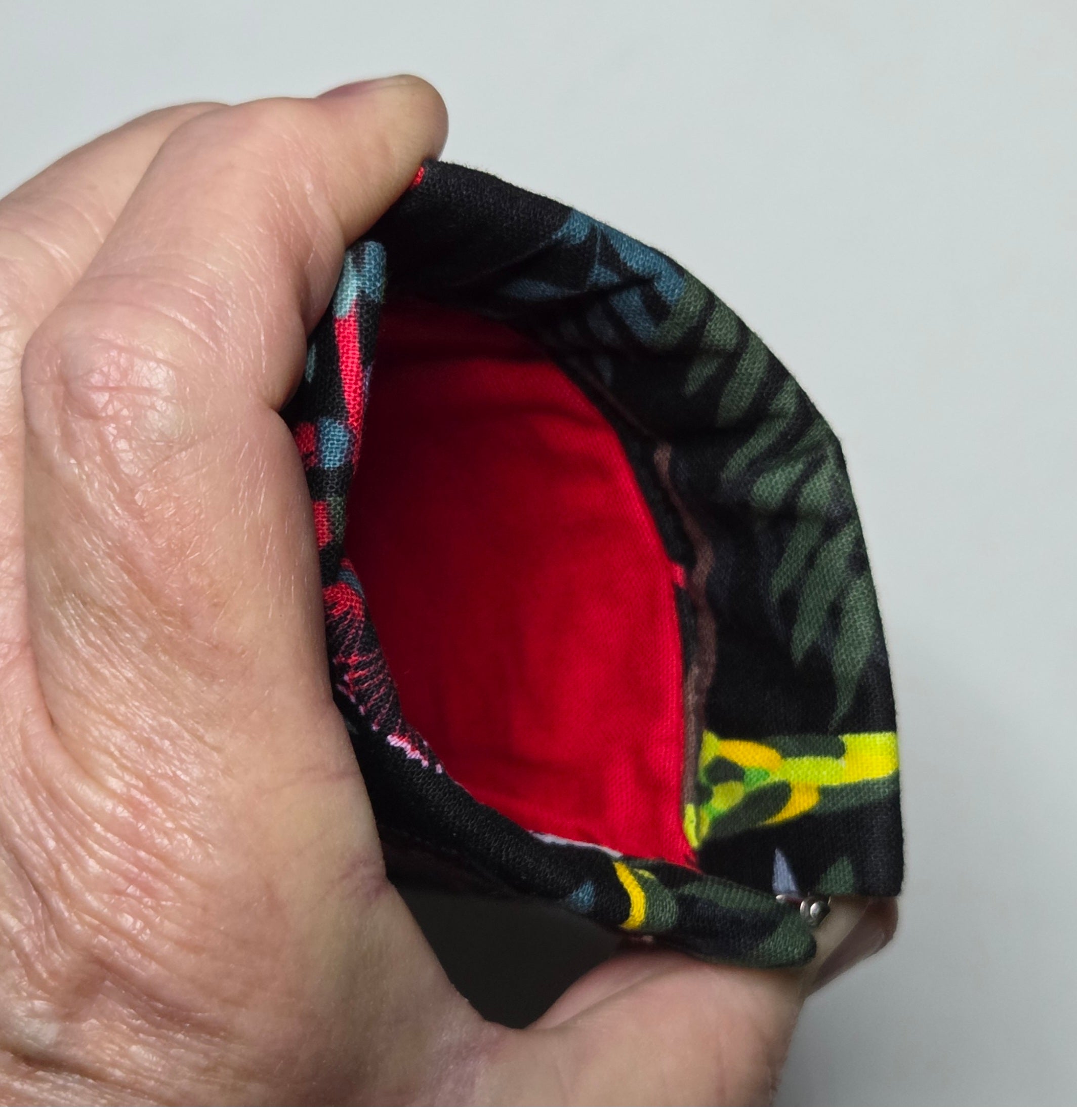 Sunglasses Pouch in Pretty Rainbow Lorikeet Fabric