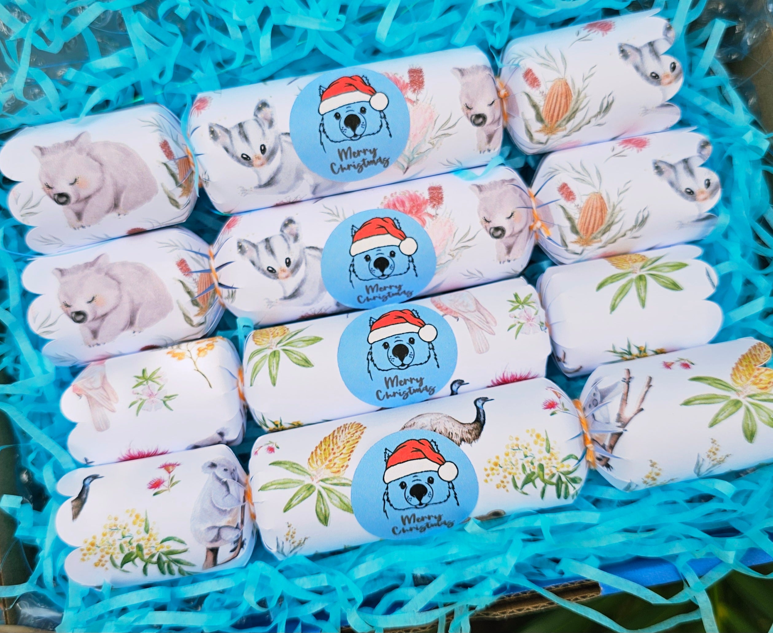 Christmas Resin Earrings Bon Bon Gift Box 4 Pack Set