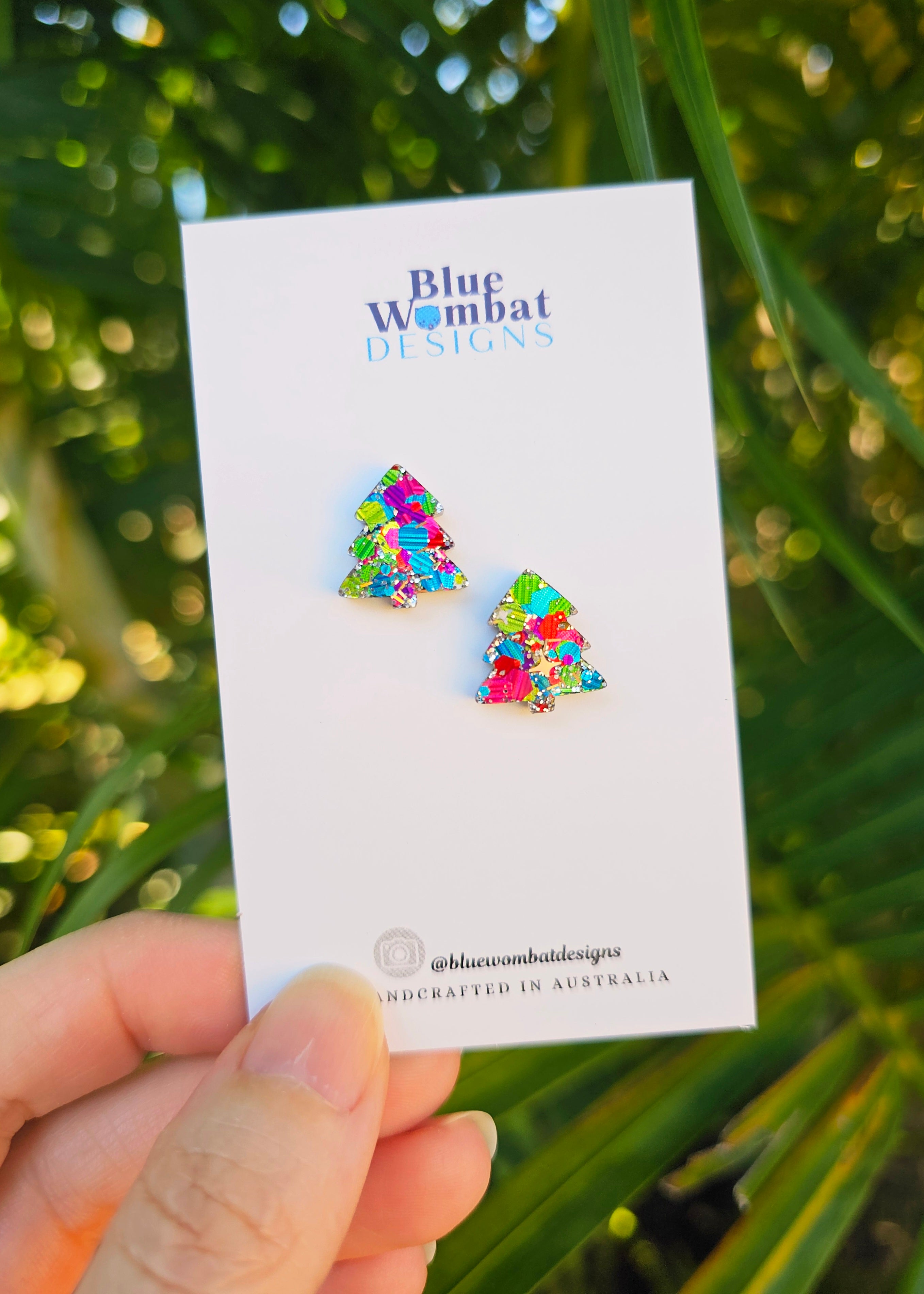 Christmas Resin Earrings Bon Bon Gift Box 4 Pack Set